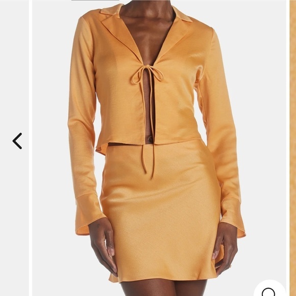 NWOT Sage The Label Jess Tie Front Shirt - Small - Picture 6 of 8